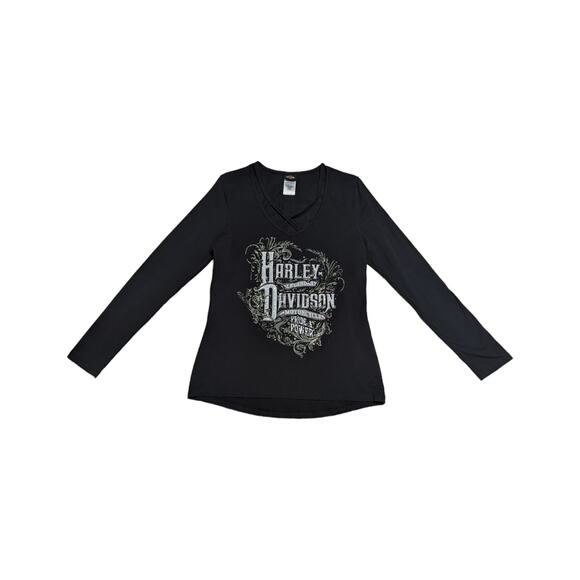 Harley Davidson Pride Power Long Sleeve Shirt Albuquerque New Mexico Black Biker - Picture 1 of 6